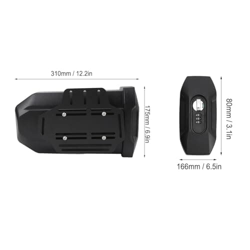 UPALDHOU 3.8L Motorcycle Side Luggage Box, Motorbike Panniers Tool Box with Combination Lock Mounting Bracket Rear Luggage Box for R1300GS R1200GS R1250GS — view 4