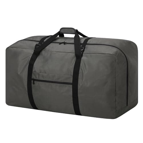 ZZY 110L Extra Large Duffle Bag Lightweight Oversized Foldable Holdall Storage Bag for Travel, Outdoor, Camping, Sport Grey