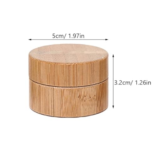 Cream Jar Cosmetic Container Refillable 30g Bamboo for Lotions — view 2