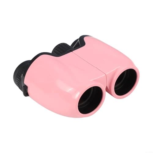 7x Binoculars for Adults and Kids, HD Compact Pocket Telescope with FMC Lenses, Lightweight Portable for Concerts Sports Stargazing Bird Watching, Wide Field of View(Pink) — view 2