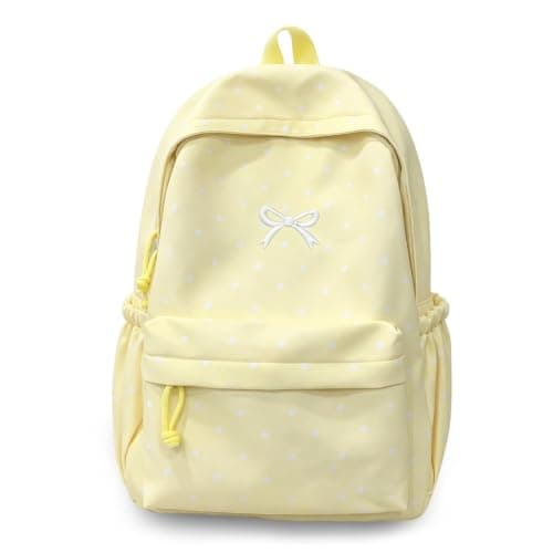 Girls School Bag, Cute Bow Japanese Backpack for Teenage Girls College