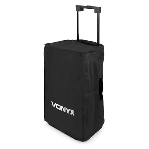 VONYX SC12B 12-Inch Speaker Cover Protective Carry Case with Handle Opening - Durable Nylon PA Speaker Bag for AP & VSA Speakers, DJ Travel Covers with Accessory Pocket, Black — view 4