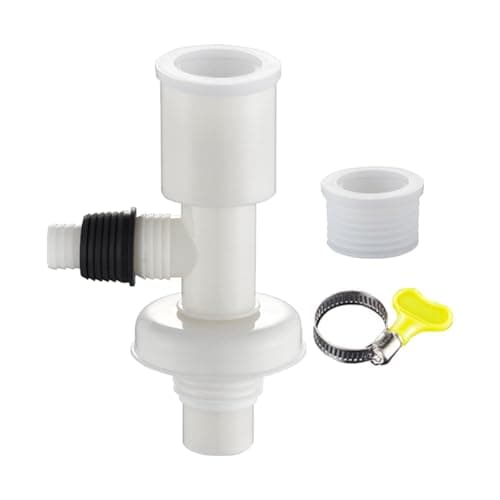 Guangcailun Universal Drain Connector Drain Tee Adapter Wear-Resistant Easy to Install Universal Type Odor Proof Floor, Style D