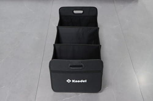 K KNODEL Car Boot Organiser, Foldable Car Boot Storage (Large, Black) — view 2