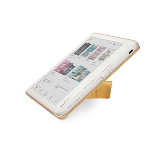 Kobo Libra Colour SleepCover Case, Butter Yellow, Vegan Leather — view 3