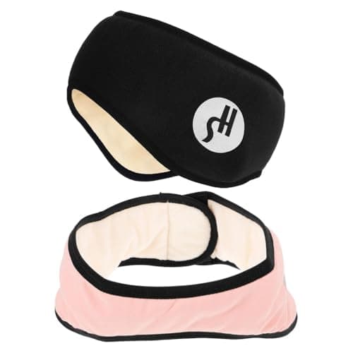 2pcs Soundproof Sleeping Earmuffs Ear Warmer Sleeping Eye Mask Headband Adjustable Noise Cancelling Makeup Headwear — view 4