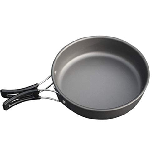 JZK Camp Cookware 2-3 People Set, Pan Pot Teapot Lightweight Outdoor Portable Camping Cooker Set for Trekking Hiking BBQ Picnic Campfire — view 6