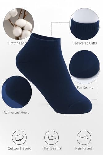 A2Z 4 Kids 6 Pack Girls Boys Plain Trainer - Socks AZ750 Navy 6 Pack 2-3 — view 3