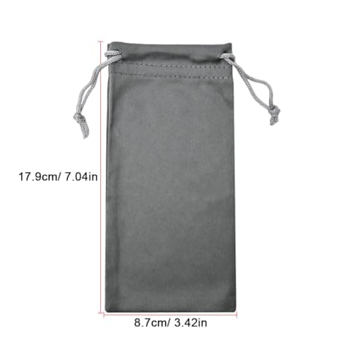LICQIC Microfibre Sunglasses Soft Pouch, 1 Pcs Grey — view 2