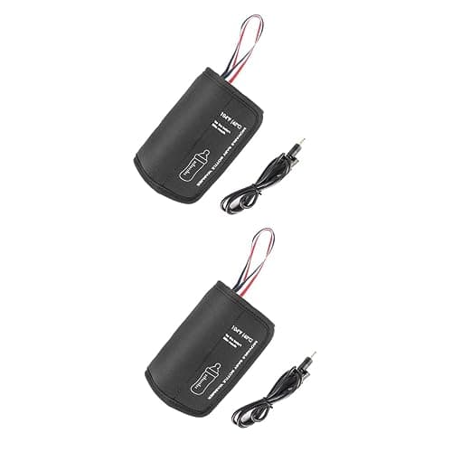 TOYANDONA 2pcs Car Bottle Warmer Heater Cover for Travel Milk Feeding Bottles USB Car Lighter Cable Sterilizer for Toddlers