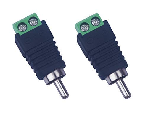 Iskueal Xwell RCA Male Screw Terminal Connector, Solderless for AV — view 4