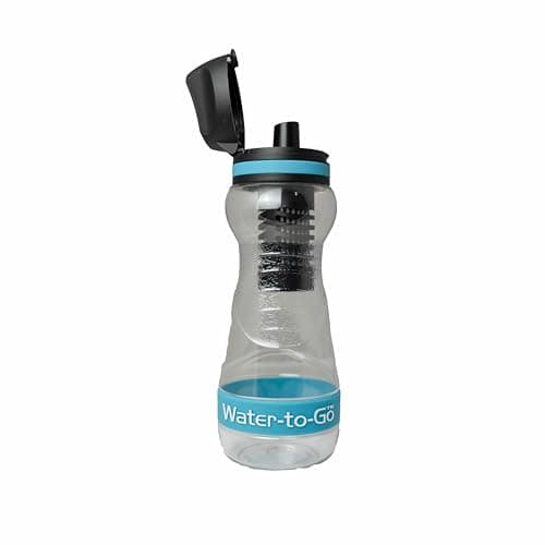 Water-to-Go Leakproof Water Filter Bottle & Purifier, 500ml, Blue — view 2