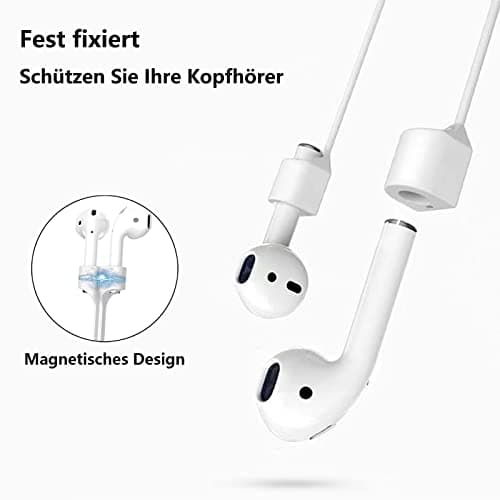 4 Pcs Magnetic Anti-Lost Straps Colorful Earbuds Lanyard,Earbud Lanyard Strap Soft Silicone Straps Lanyards Neck Strap Compatible with AirPods Pro 3/2/1 — view 3