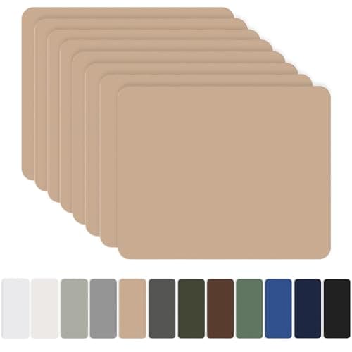 OAZ 8 Pieces 20x15 cm Nylon Repair Patches Nylon Fabric Patch Self-Adhesive Tent Repair Patch Kit Waterproof Lightweight Nylon Repair Tape for Clothing Down Jacket Sleeping Bag Khaki