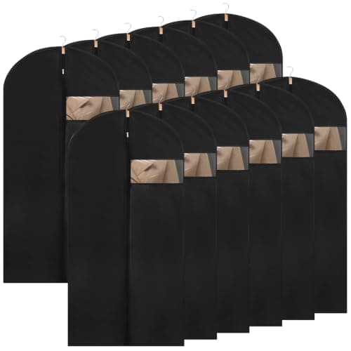 12 Pack Suit Bags PEVA Garment Bag Clothes Covers Suit Protector 60cm*120cm