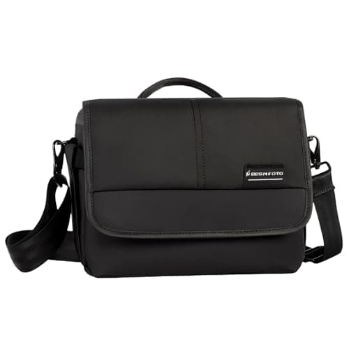 Besnfoto Camera Bag Small DSLR Camera Shoulder Bag for Photographer Waterproof Messenger Bag Crossbody Case Compatible with Canon Sony Nikon