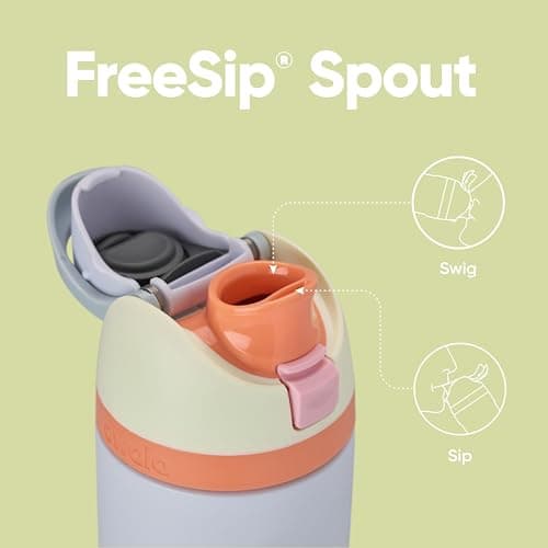 Owala FreeSip Insulated Stainless Steel Water Bottle, 710ml, Beach House — view 2
