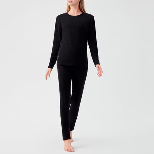 Heated Base Layer for Men and Women Fleece Lined Thermal Underwear Sets Long Sleeve Tops Long Johns Warm Thermal Bottoms Winter Outdoor Ski Running Thermals (Not Battery Pack) — view 6