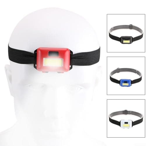 Posheliox COB LED Headlamp, Super Lightweight 20g Head Torch with 3 Modes, Adjustable Strap for Running Cycling Hiking Fishing, Outdoor Night Ride Safety Light for Adults and Kids(Blue) — view 5