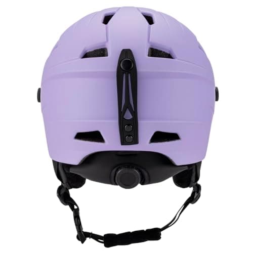 ERYUE Adjustable Snowboard Helmet for Men and Women, Shockproof Ski Helmet with Goggles, Ideal for Winter Sports Enthusiasts, PC EPS Material, Black/White/Orange/Purple (M) — view 6