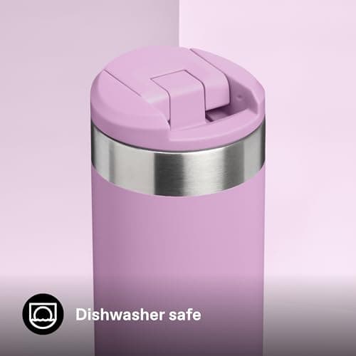 Stanley 1913 Aerolight Transit Travel Mug 0.47L - Keeps 6 Hours Hot - 8 Hours Cold - Dishwasher Safe - Leakproof - Car Cup Holder Compatible - Insulated Coffee Cup - Lilac — view 6