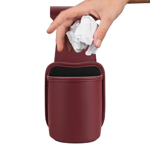 Car Door Cup Holder - PU Leather Organizer | 25x11x10cm Size, Lossless Car