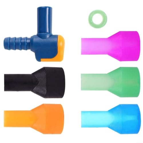 7PCS Hydration System Repair Kit with Shut-Off Valve and Mixed Color