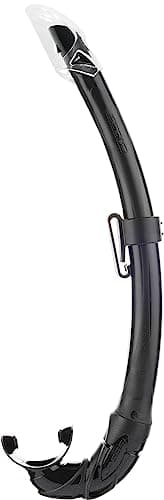 Cressi Perla Separate Glass Mask & Snorkel Set for Adults - Low-Volume Diving Mask - Dry-Top Snorkel Set - For Diving & Snorkelling - Black/Black - Combo Set Perla Mask + Mexico Snorke — view 6