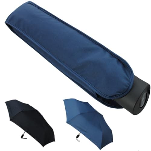 4cm Ultra Flat Windproof Strong Small Compact Umbrella - Auto Open & Close