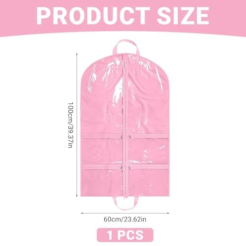 Dance Costume Bag, 40 inch Hanging Garment Bags, 5 Zipper Pockets — view 2