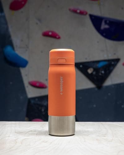 Wessper Steel Water Bottle with Water Filter 700 ml,BPA-free, Thermos Flask with Disc Water Filter, Drinking Bottle Ideal for Sports, Cycling, Fitness- Orange — view 5