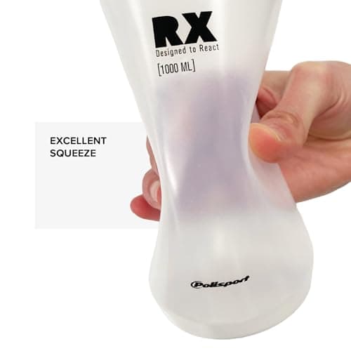 Polisport 8649100040 R 1000ml AMZ AMZ Multi-Sport Water Bottle, 1000ml Capacity, Ultra-Light, Extra Squeezable, Soft-Touch Tip, BPA-Free, Cycling, MTB & Sports Water Bottle, Color Clear — view 3