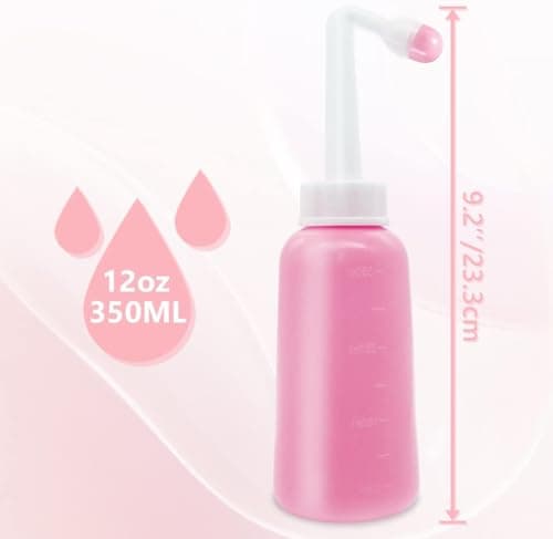 350ml Perineal Bottle Postpartum Essentials Upside Down Portable Bidet Bottle for Perineal Recovery and Cleansing After Birth — view 2