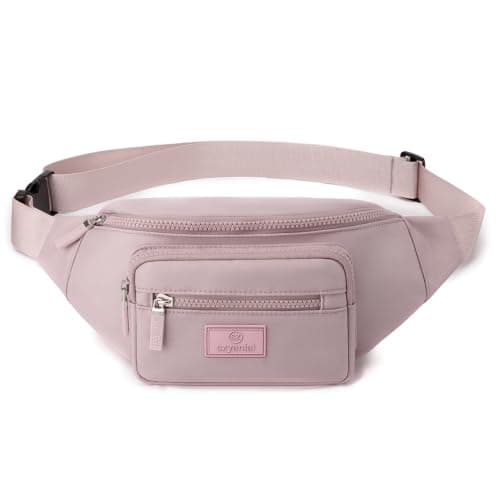 Bumbags for Ladies Bum Bag Fanny Pack Men Women Waist Pack Lightweight Adjustable for Running Walking Hiking Jogging (Purple)