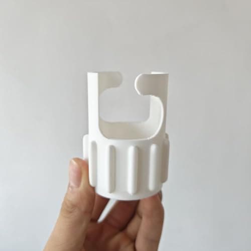 BODYA 3Pcs Water-Resistant Public Shower Push Button Lock Attachment for Swimming Pool Gym Camping Caravan, White — view 3