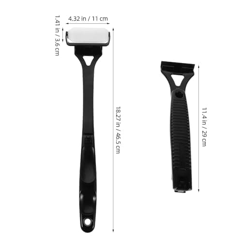 Foldable Back Lotion Applicator Roller with Smooth Abs Sponge Black — view 2