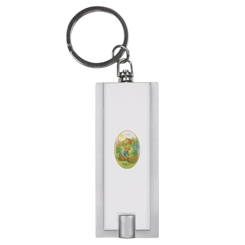 Azeeda 'Gardening Grandma Cottage' LED Keyring Torch (KT00044930)