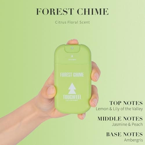 Power Mist Hand Sanitizer Spray, Scented Hydrating Hand Sanitizers Travel Size Refillable, Pocket Portable 3-Pack (Forest Chime) 0.93Fl Oz 460-Sprays Each — view 3