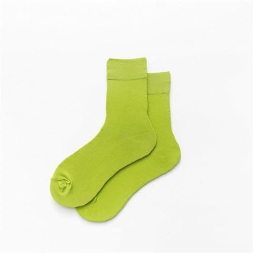 Running Socks Womens- Mid Crew Solid Color Casual Socks For Everyday Wear Comfortable Stackable Ankle Socks Soft Breathable Fashion Socks For — view 2