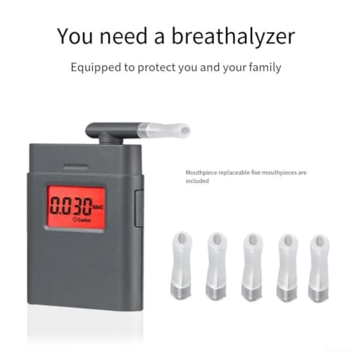 Rechargeable Digital Breathalyzer Kit for Travel Safety — view 2