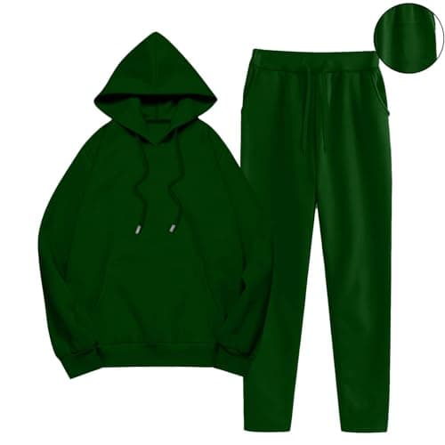 Tracksuit Womens Full Set Matching Two Piece Outfit Long Sleeve Hoodies and Jogging Bottoms Sweatpants Spring Autumn Sweatsuits Running Yoga Activewear Sets Lounge Wear Sets Gym Travel Outfits — view 2