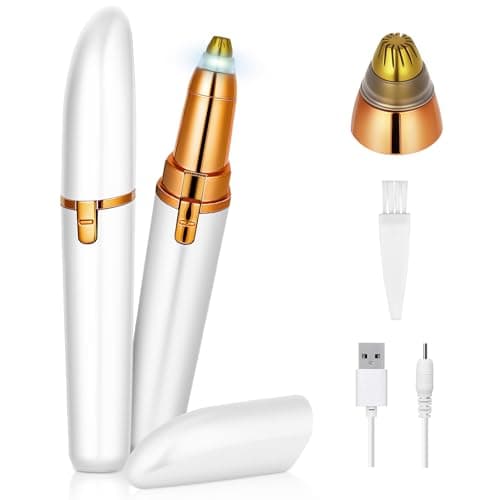 AYBUY Eyebrow Trimmer for Women,Rechargeable Eyebrow Shaper, White