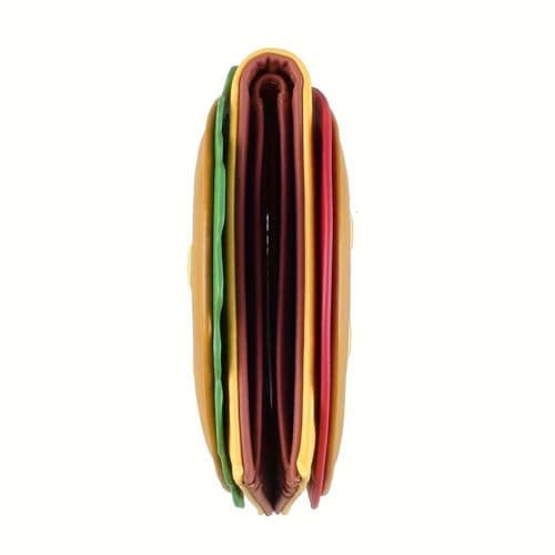 Wallet for Teen Girls,Antimagnetic Bifold Polyurethane Leather Holder | Cute Boys Purses,for Outdoor Activities Travel Shopping Hiking Sports Car Office, Burger, verwijzen naar de beschrijving, Unisex — view 4