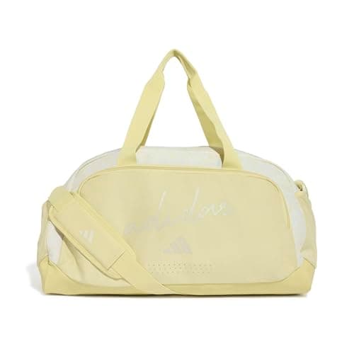 adidas Women's Adidas Woman Defender Allover Graphic Duffle S Duffel_Bag, Dual Yellow/Orbit Grey, One Size