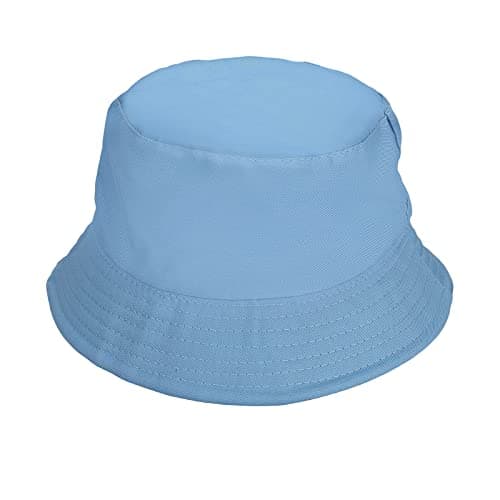 Sibba Bucket Hat Summer Fisherman Sunshade Caps Unisex Packable Hats for Women Men Holidays Hiking Camping Shopping 56-58cm Plain Colors Keep Warm in Winter (Blue)
