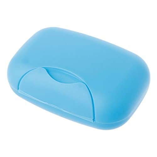 Froomer Durable Travel Soap Dish Box Holder, Blue, 11.5x8x4.5cm