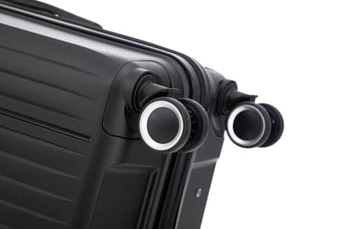 Preston Morgan Rolling Laptop case Super Lightweight Business Travel Suitcase on 4 Wheels and Built in TSA Lock | Black — view 5