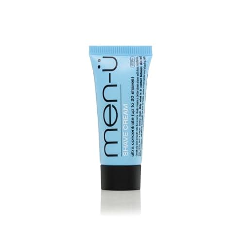 men-ü tube Ultra-Concentrate Formula High Performance Vegan Shaving cream for Men 15ml tube great for travel and trial upto 20 shaves