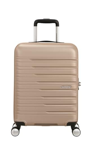 American Tourister Flashline - Hard case Hand Luggage 55 x 40 x 20 cm - Cabin Trolley for Ryanair & Most Airlines, 34 L, Ivory Gold — view 2