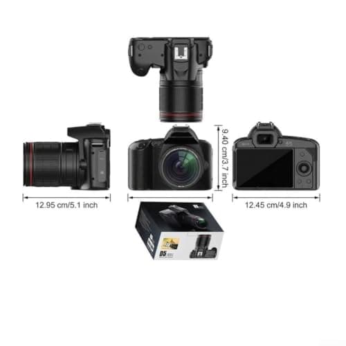 ABS Dual Lens Camera 3.0 Inch Screen 4K Video(Black) — view 5
